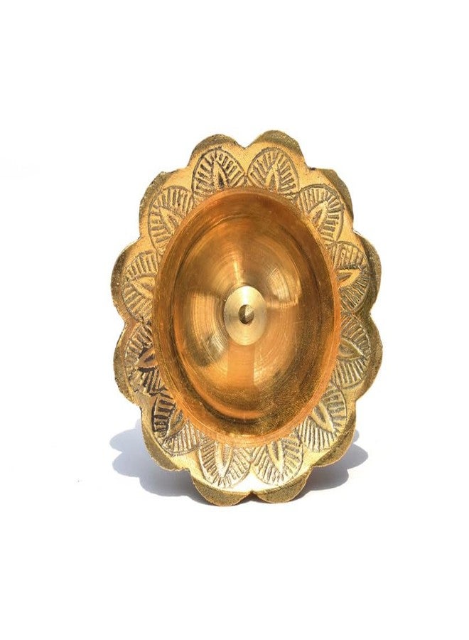 Pure Source India Brass Akhand Diya/Oil Lamp for Pooja, Mandir and Home Decoration (L-2.75inch) 1pcs - Image 5